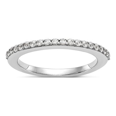 14K White Gold 1/4 ct tw Diamond Wedding Band