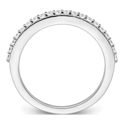14K White Gold 1/3 ct tw Diamond Wedding Band – view 3