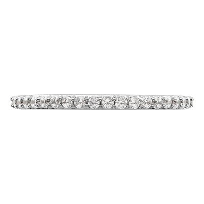 14K White Gold 1/3 ct tw Diamond Wedding Band – view 5