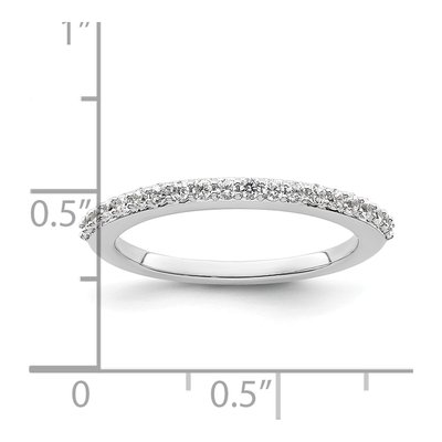 14K White Gold 1/3 ct tw Diamond Wedding Band – view 8