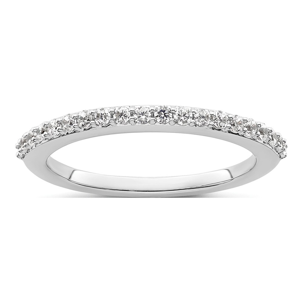 14K White Gold 1/3 ct tw Diamond Wedding Band