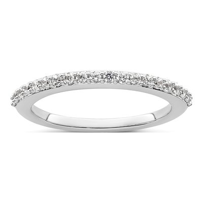 14K White Gold 1/3 ct tw Diamond Wedding Band
