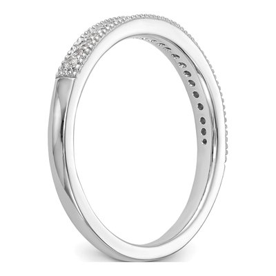14K White Gold 1/8 ct tw Diamond Wedding Band – view 6