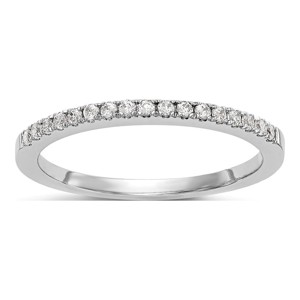 14K White Gold Diamond Wedding Band, 0.225 ctw