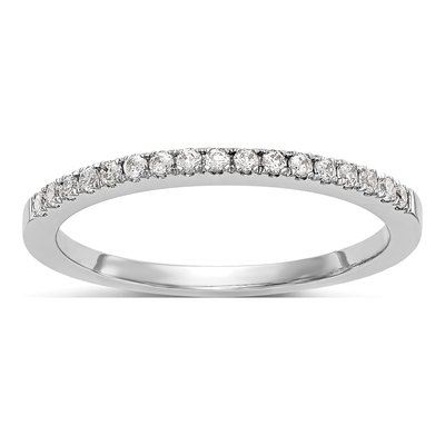 14K White Gold 0.23 ct tw Diamond Wedding Band