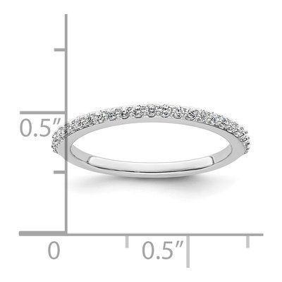 14K White Gold 1/4 ct tw Diamond Wedding Band – view 8