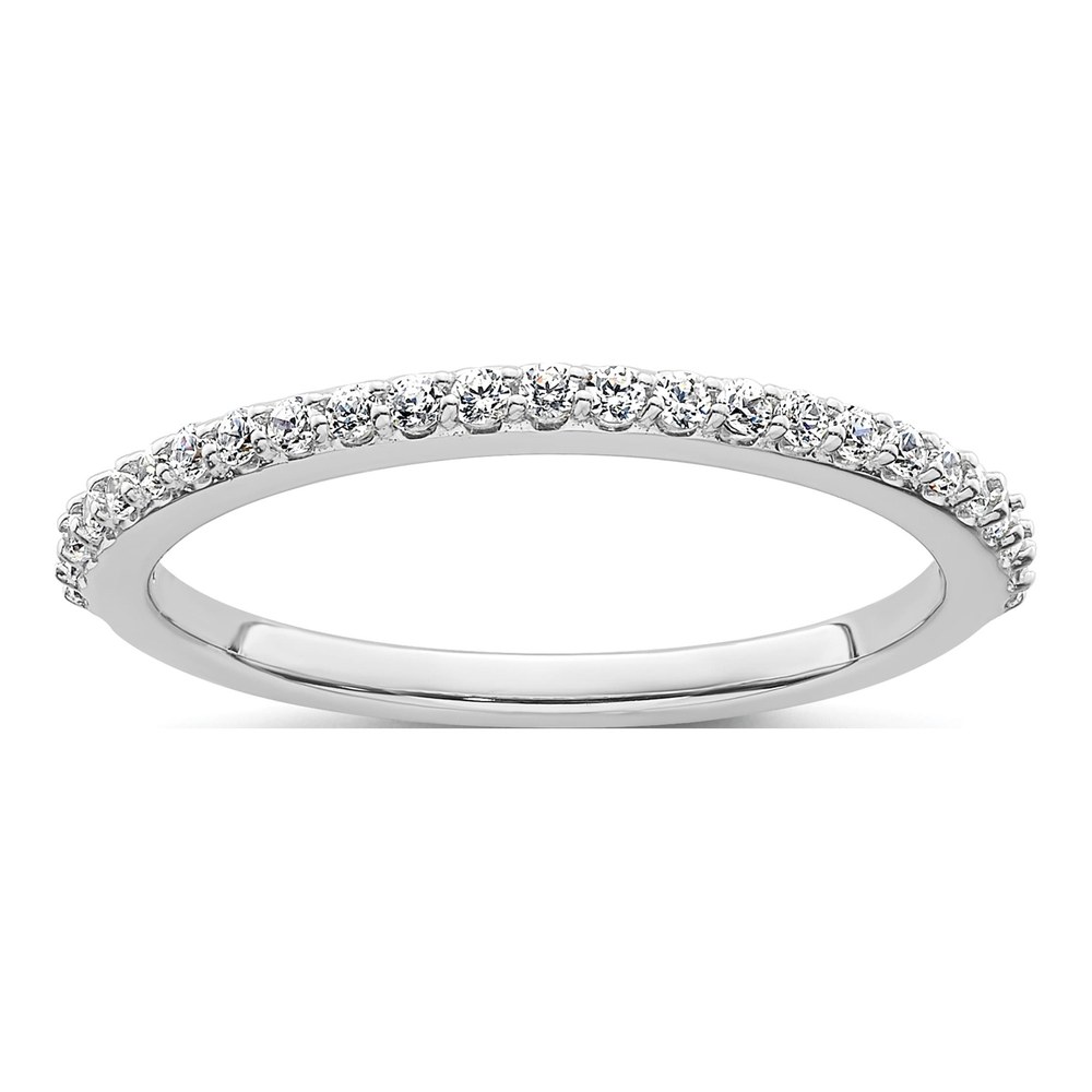 14K White Gold 1/4 ct tw Diamond Wedding Band