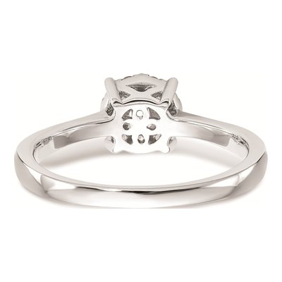 14K White Gold 1/3 ct tw Diamond Halo Engagement Ring – view 5