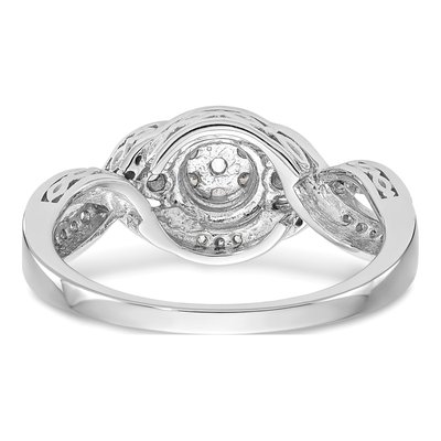 14K White Gold 0.41 ct tw Diamond Cluster Engagement Ring – view 5