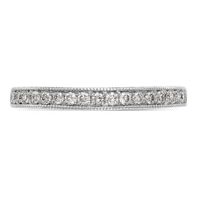 14K White Gold 1/5 ct tw Diamond Wedding Band – view 4