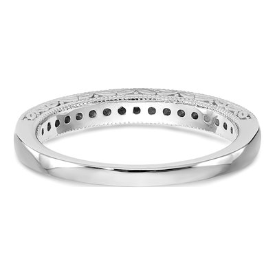 14K White Gold 1/5 ct tw Diamond Wedding Band – view 5