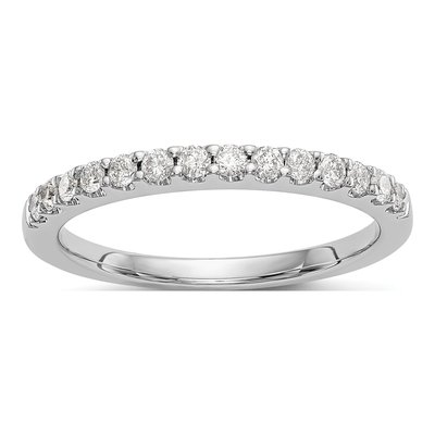 14K White Gold 0.35 ct tw Diamond Wedding Band