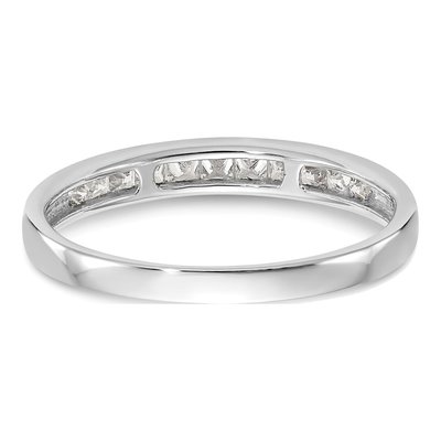 14K White Gold 1/3 ct tw Diamond Channel-Set Wedding Band – view 6