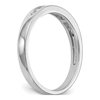 14K White Gold 1/3 ct tw Diamond Channel-Set Wedding Band – view 7