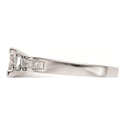 14K White Gold 3/4 ct tw Diamond Princess Engagement Ring – view 4