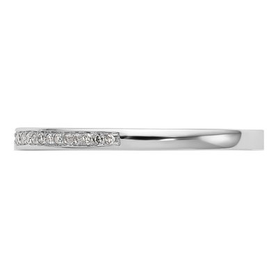 14k White Gold Diamond Set of 2 Wedding Bands – view 3