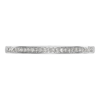 14k White Gold Diamond Set of 2 Wedding Bands – view 4