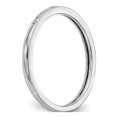 14k White Gold Diamond Set of 2 Wedding Bands – view 6