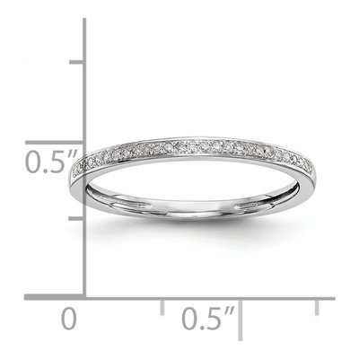 14k White Gold Diamond Set of 2 Wedding Bands – view 7