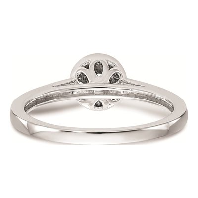 10K White Gold 1/5 ct tw Diamond Halo Engagement Ring – view 6