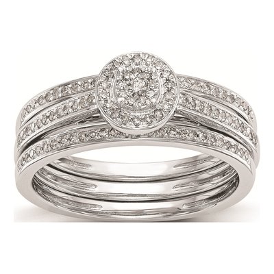 10K White Gold 1/5 ct tw Diamond Halo Engagement Ring – view 8