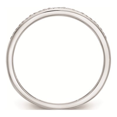 10K White Gold 1/6 Carat Diamond Set Of 2 Complete Wedding Bands – view 3