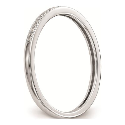 10K White Gold 1/6 Carat Diamond Set Of 2 Complete Wedding Bands – view 7