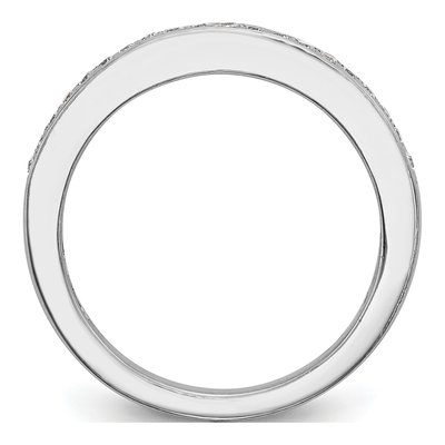 14K White Gold 1/5 ct tw Diamond Wedding Band – view 2