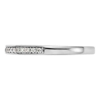 14K White Gold 1/5 ct tw Diamond Wedding Band – view 3