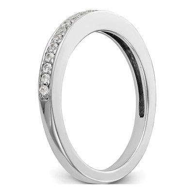14K White Gold 1/5 ct tw Diamond Wedding Band – view 6