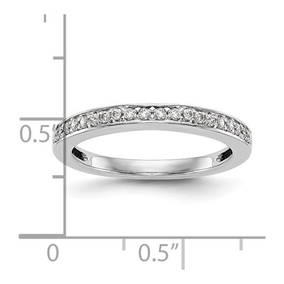 14K White Gold 1/5 ct tw Diamond Wedding Band – view 7