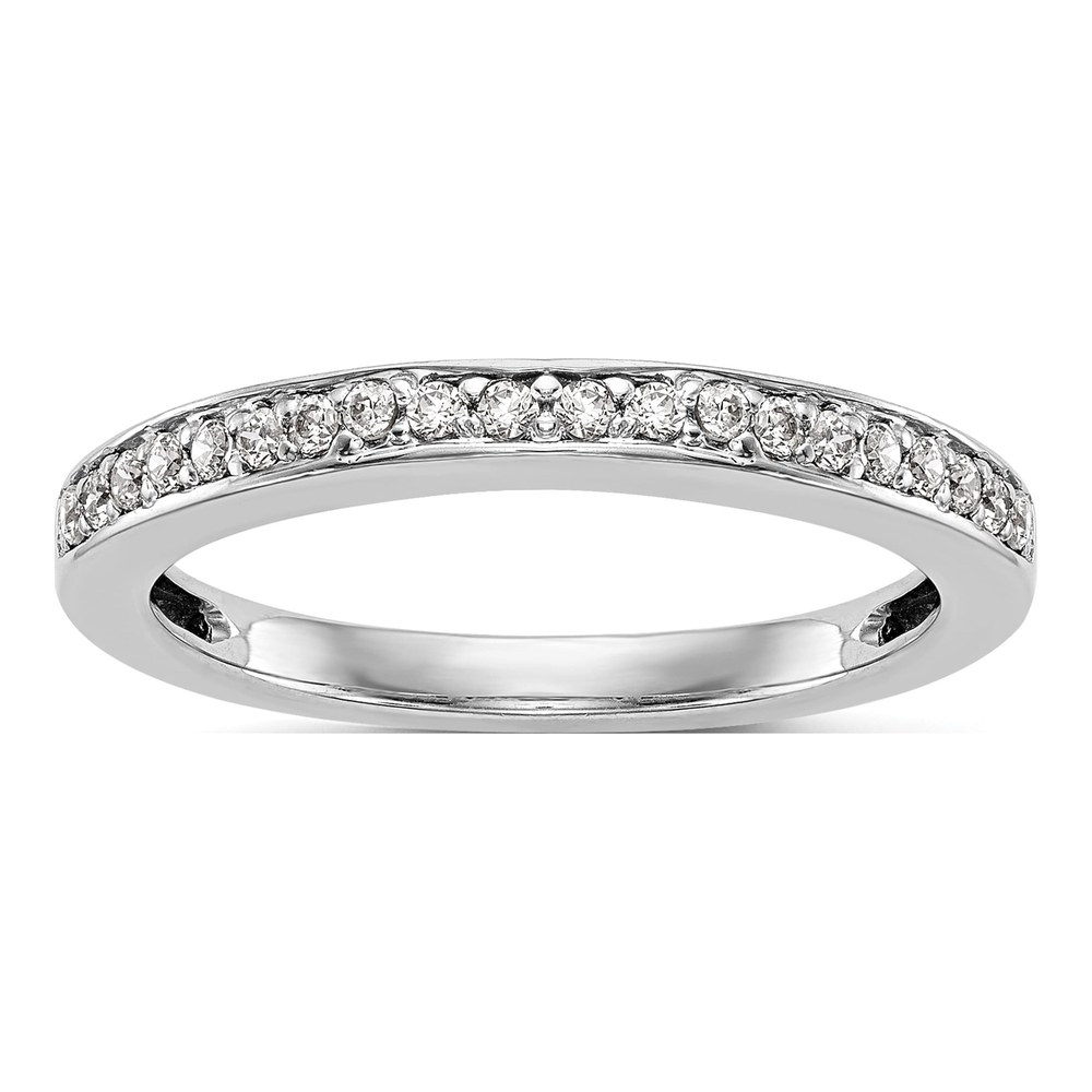 14K White Gold 1/5 ct tw Diamond Wedding Band