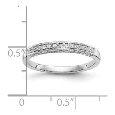 14K White Gold 1/6 ct tw Diamond Wedding Band – view 8