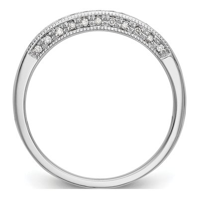 14K White Gold 1/6 ct tw Lab-Grown Diamond Wedding Band – view 4