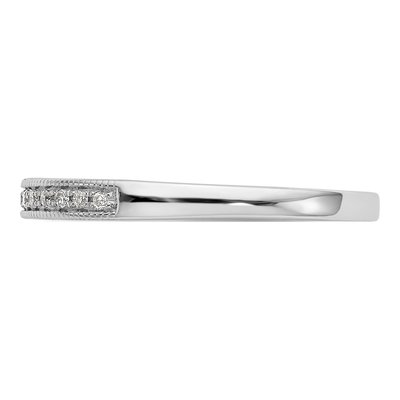14K White Gold 1/6 ct tw Lab-Grown Diamond Wedding Band – view 5