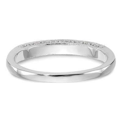 14K White Gold 1/6 ct tw Lab-Grown Diamond Wedding Band – view 7