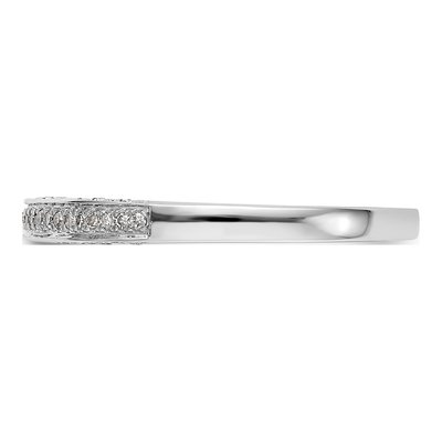 14K White Gold 0.84 ct tw Diamond Cluster Engagement Ring – view 3