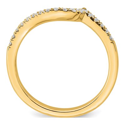 14K Yellow Gold 1/5 ct tw Lab-Grown Diamond Wedding Band – view 2