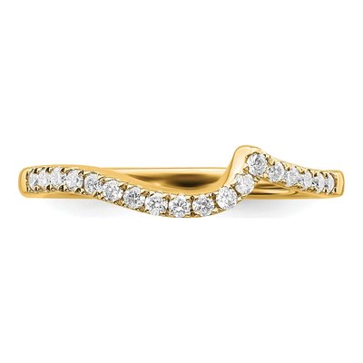 14K Yellow Gold 1/5 ct tw Lab-Grown Diamond Wedding Band – view 4