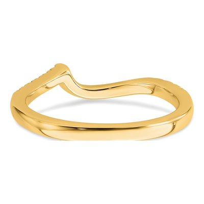 14K Yellow Gold 1/5 ct tw Lab-Grown Diamond Wedding Band – view 5