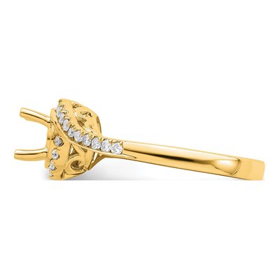 14K Yellow Gold Lab-Grown Diamond Engagement Ring Semi-Mount – view 5