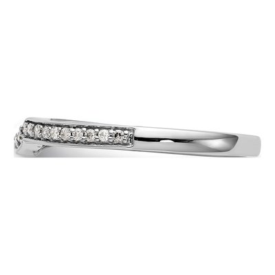 10K White Gold 1/10 ct tw Lab-Grown Diamond Wedding Band – view 4