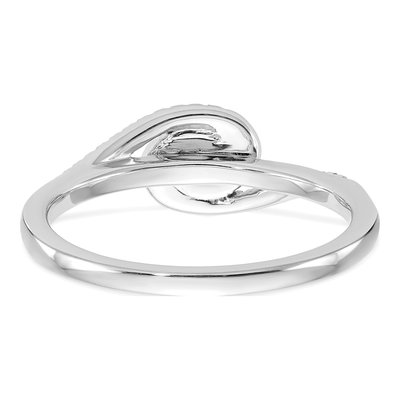 14K White Gold Diamond Engagement Ring Semi-Mount – view 5