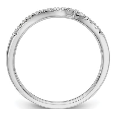 14K White Gold 1/6 ct tw Diamond Wedding Band – view 2