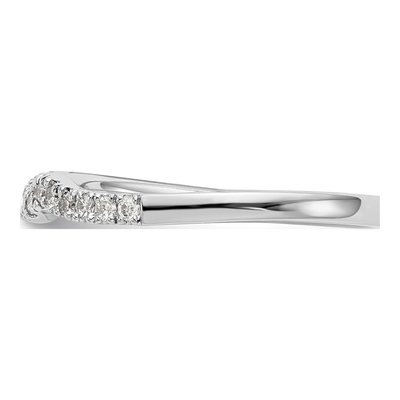 14K White Gold 1/6 ct tw Diamond Wedding Band – view 3