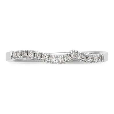 14K White Gold 1/6 ct tw Diamond Wedding Band – view 4