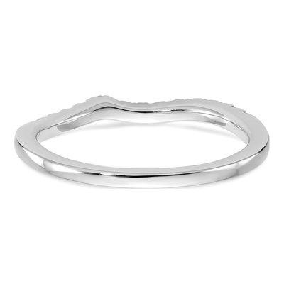 14K White Gold 1/6 ct tw Diamond Wedding Band – view 5