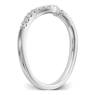 14K White Gold 1/6 ct tw Diamond Wedding Band – view 6