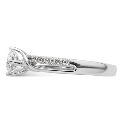 14K White Gold Diamond Engagement Ring Semi-Mount – view 4
