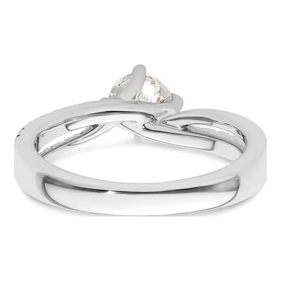 14K White Gold Diamond Engagement Ring Semi-Mount – view 6